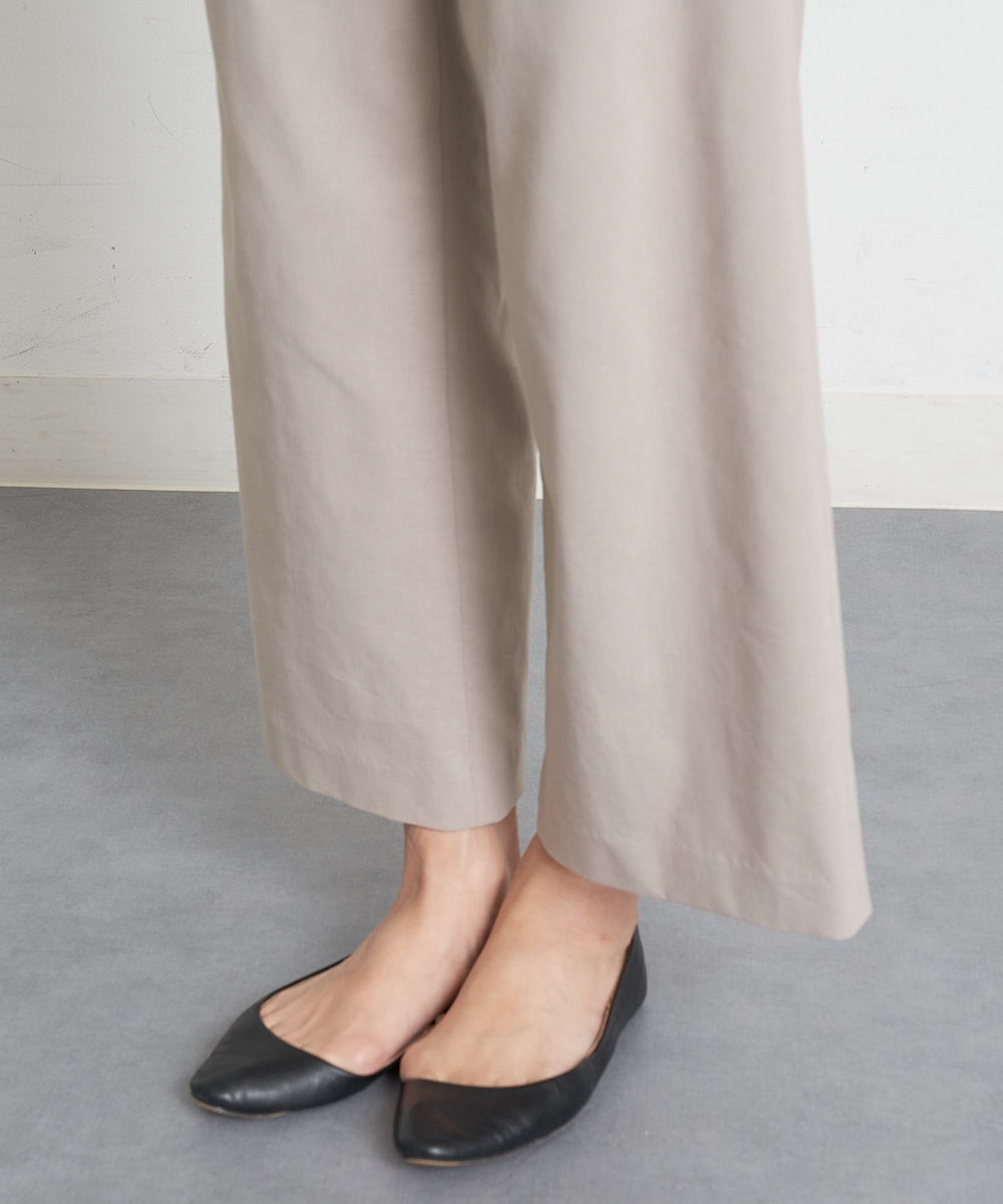 PHLGT52190 GEORGES RECH(小さいサイズ)(メゾン ドゥ サンク) ストレッチコットンリネンガウチョパンツ ベージュ