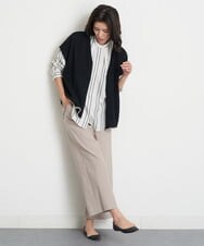 PHLGT52190 GEORGES RECH(小さいサイズ)(メゾン ドゥ サンク) ストレッチコットンリネンガウチョパンツ ベージュ