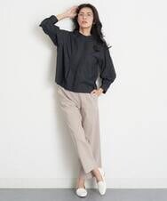 PHLGT52190 GEORGES RECH(小さいサイズ)(メゾン ドゥ サンク) ストレッチコットンリネンガウチョパンツ ベージュ