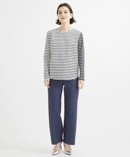 PHLGW49230 GEORGES RECH(小さいサイズ)(メゾン ドゥ サンク)  [日本製]ドライオックスストレッチストレートパンツ ライトグレー