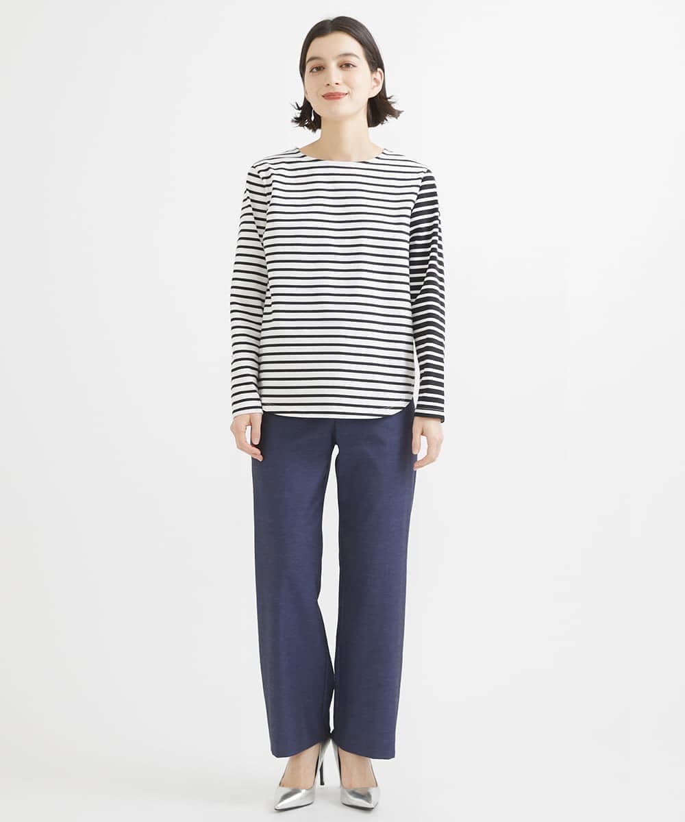 PHLGW49230 GEORGES RECH(小さいサイズ)(メゾン ドゥ サンク)  [日本製]ドライオックスストレッチストレートパンツ ライトグレー