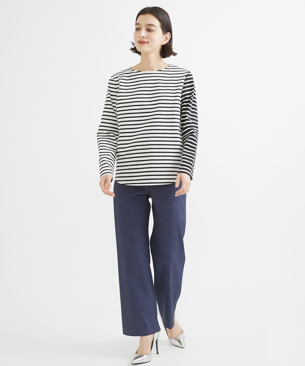 PHLGW49230 GEORGES RECH(小さいサイズ)(メゾン ドゥ サンク)  [日本製]ドライオックスストレッチストレートパンツ ライトグレー
