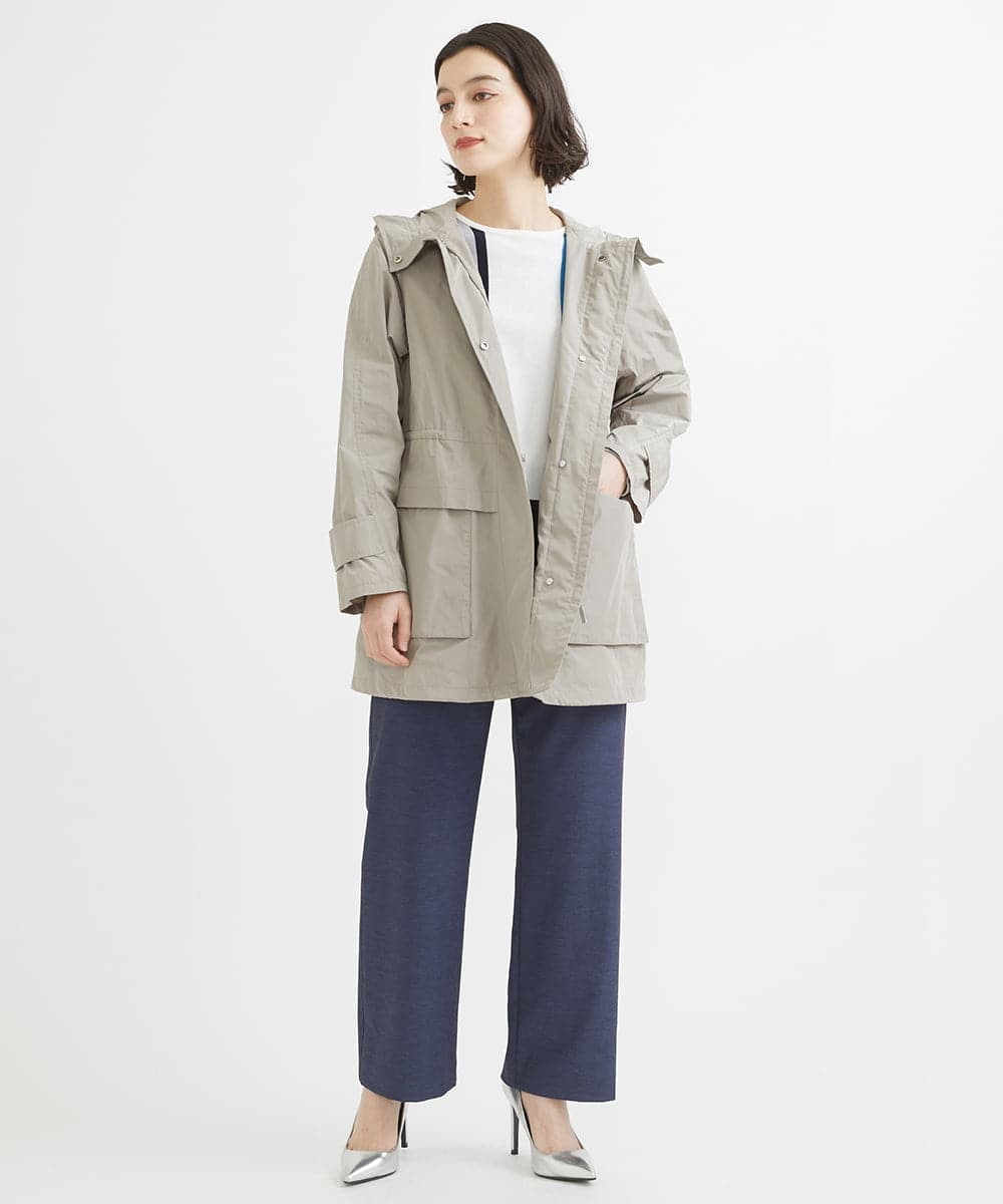 PHLGW49230 GEORGES RECH(小さいサイズ)(メゾン ドゥ サンク)  [日本製]ドライオックスストレッチストレートパンツ ライトグレー