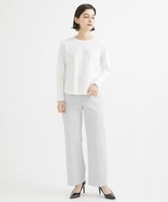 PHLGW49230 GEORGES RECH(小さいサイズ)(メゾン ドゥ サンク)  [日本製]ドライオックスストレッチストレートパンツ ライトグレー