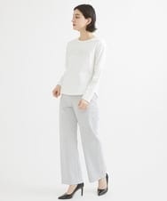 PHLGW49230 GEORGES RECH(小さいサイズ)(メゾン ドゥ サンク)  [日本製]ドライオックスストレッチストレートパンツ ライトグレー