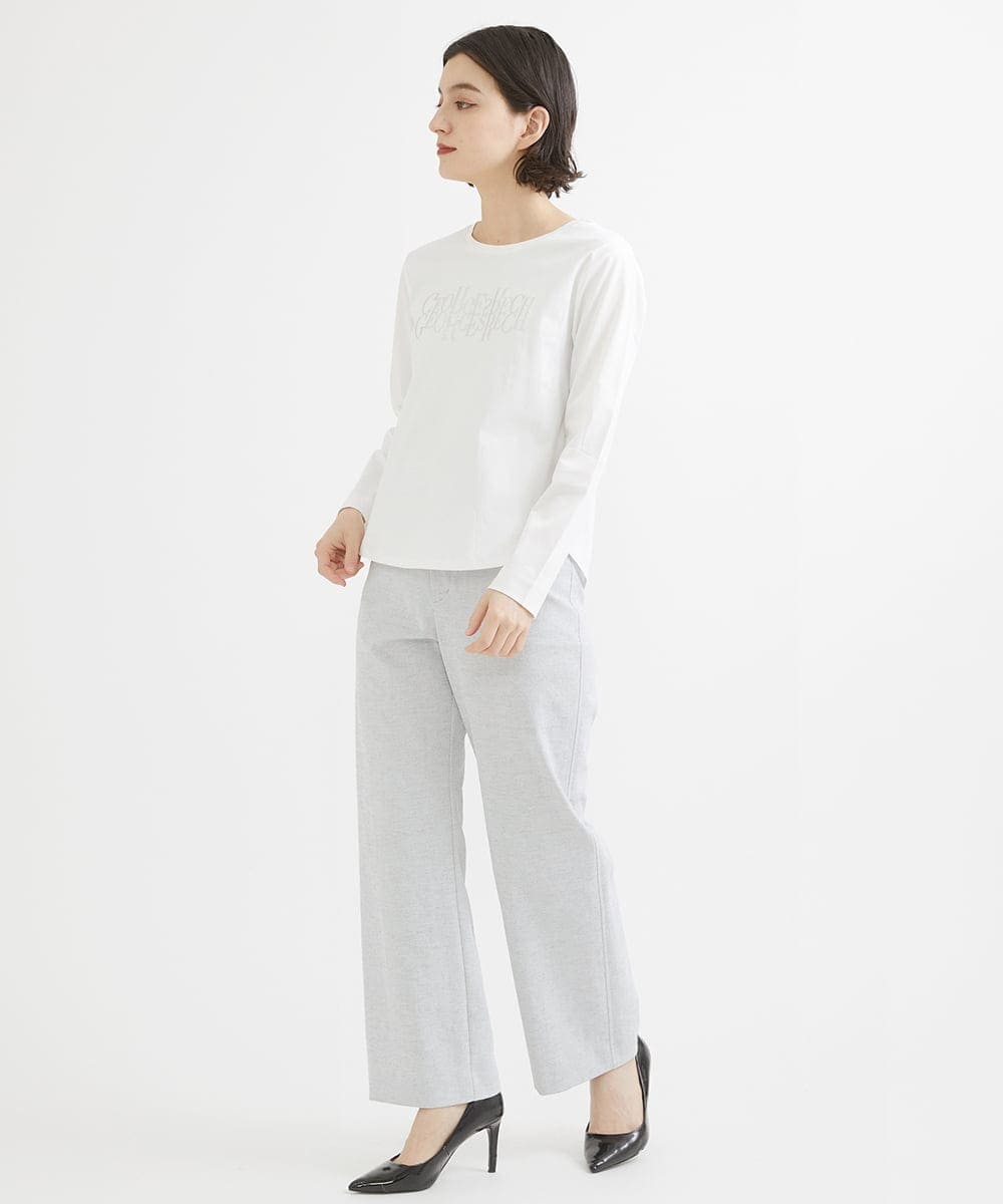 PHLGW49230 GEORGES RECH(小さいサイズ)(メゾン ドゥ サンク)  [日本製]ドライオックスストレッチストレートパンツ ライトグレー