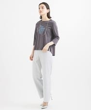 PHLGW49230 GEORGES RECH(小さいサイズ)(メゾン ドゥ サンク)  [日本製]ドライオックスストレッチストレートパンツ ライトグレー