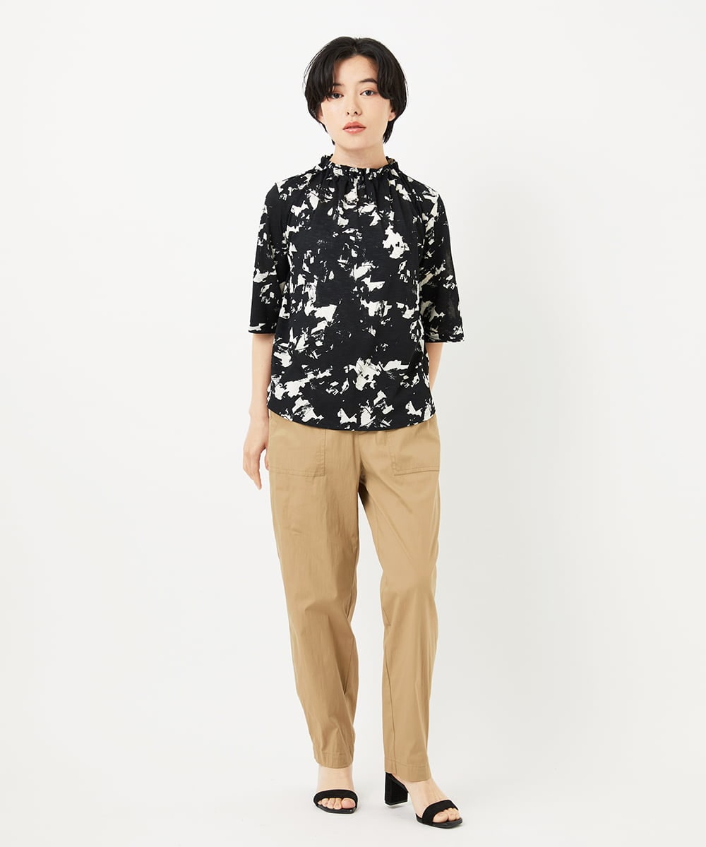 PHLHA61240 GEORGES RECH(小さいサイズ)(メゾン ドゥ サンク) テーパードベイカーパンツ カーキ
