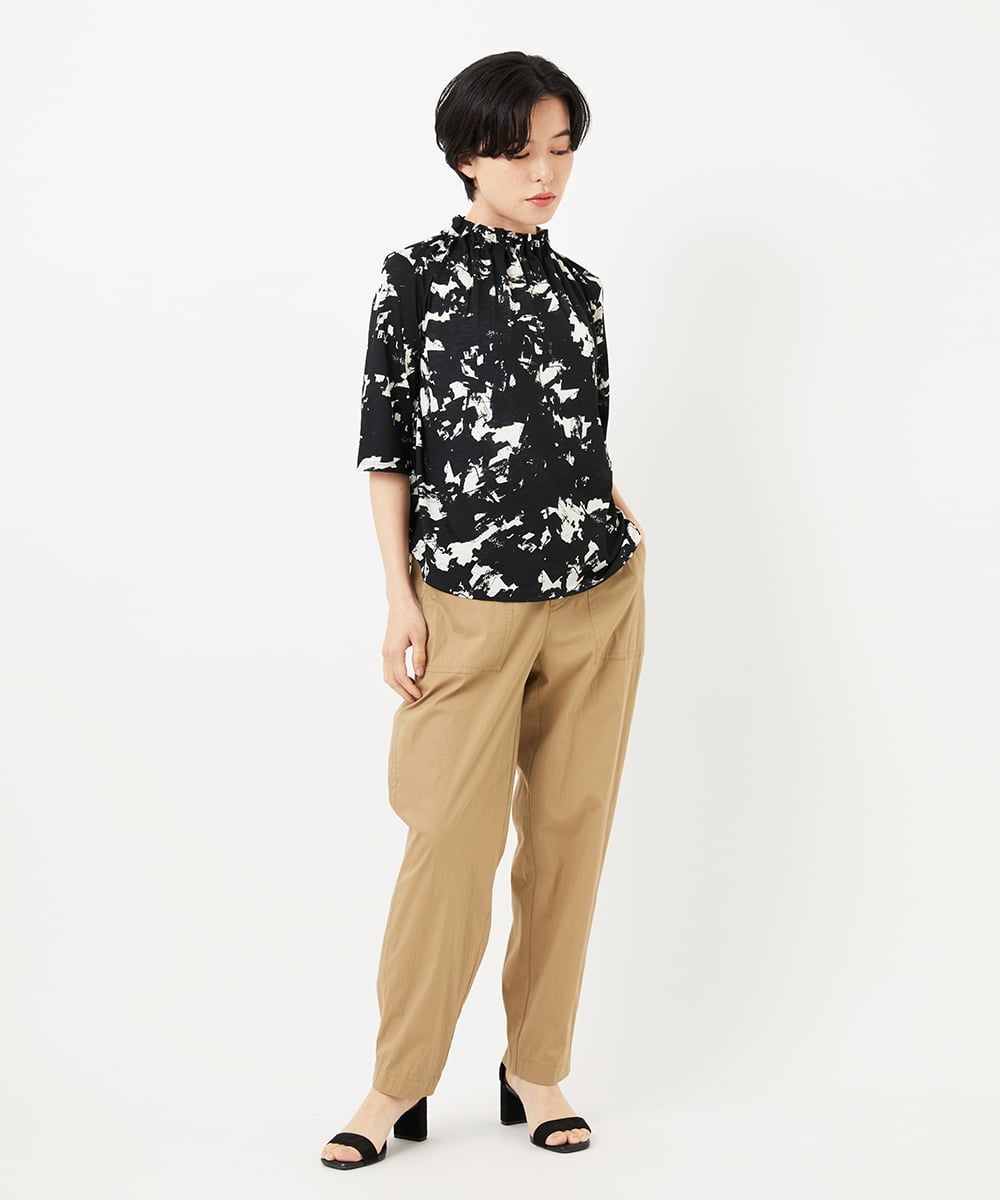 PHLHA61240 GEORGES RECH(小さいサイズ)(メゾン ドゥ サンク) テーパードベイカーパンツ カーキ