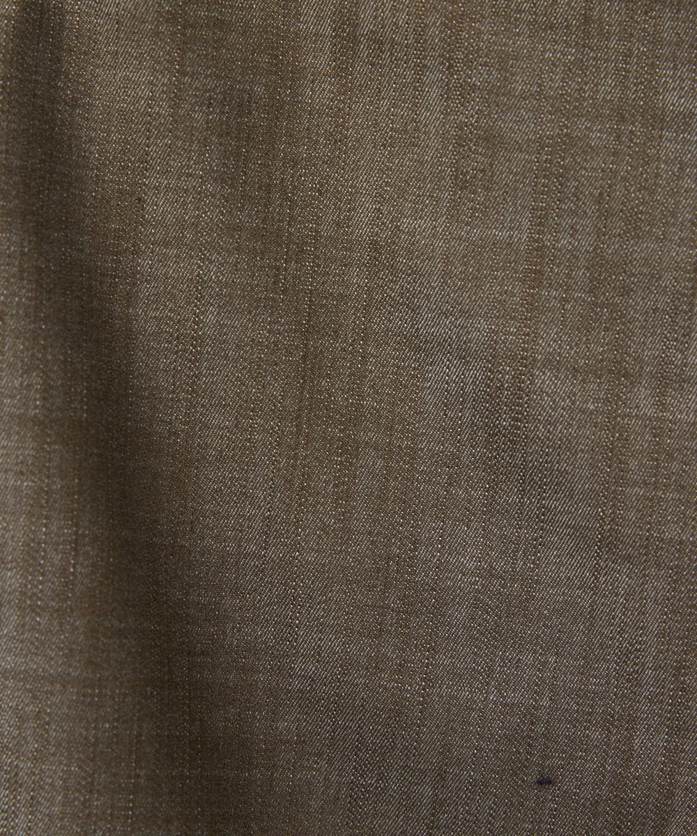 PHLHB12290 GEORGES RECH(小さいサイズ)(メゾン ドゥ サンク) デニム調シャンブレーワイドパンツ ネイビー