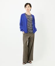 PHLHB12290 GEORGES RECH(小さいサイズ)(メゾン ドゥ サンク) デニム調シャンブレーワイドパンツ ネイビー