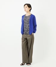 PHLHB12290 GEORGES RECH(小さいサイズ)(メゾン ドゥ サンク) デニム調シャンブレーワイドパンツ ネイビー