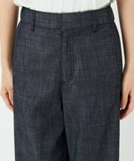 PHLHB12290 GEORGES RECH(小さいサイズ)(メゾン ドゥ サンク) デニム調シャンブレーワイドパンツ ネイビー