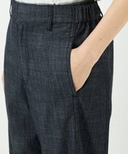 PHLHB12290 GEORGES RECH(小さいサイズ)(メゾン ドゥ サンク) デニム調シャンブレーワイドパンツ ネイビー