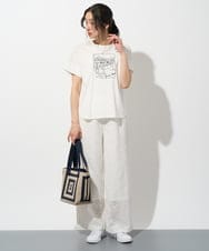 PHLHD42390 GEORGES RECH(小さいサイズ)(メゾン ドゥ サンク)  [セットアップ対応]ラッセルレースイージーパンツ アイボリー