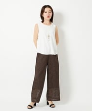 PHLHD42390 GEORGES RECH(小さいサイズ)(メゾン ドゥ サンク)  [セットアップ対応]ラッセルレースイージーパンツ アイボリー