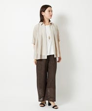 PHLHD42390 GEORGES RECH(小さいサイズ)(メゾン ドゥ サンク)  [セットアップ対応]ラッセルレースイージーパンツ アイボリー