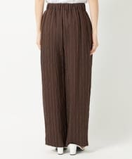 PHLHD46250 GEORGES RECH(小さいサイズ)(メゾン ドゥ サンク) ランダムピンストライプドビーバレルパンツ ブラウン