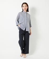 PHLHD52250 GEORGES RECH(小さいサイズ)(メゾン ドゥ サンク)  [日本製/新色追加]シェルタリングドライオックスワイドパンツ ベージュ