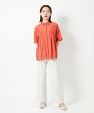 PHLHD52250 GEORGES RECH(小さいサイズ)(メゾン ドゥ サンク)  [日本製/新色追加]シェルタリングドライオックスワイドパンツ ベージュ