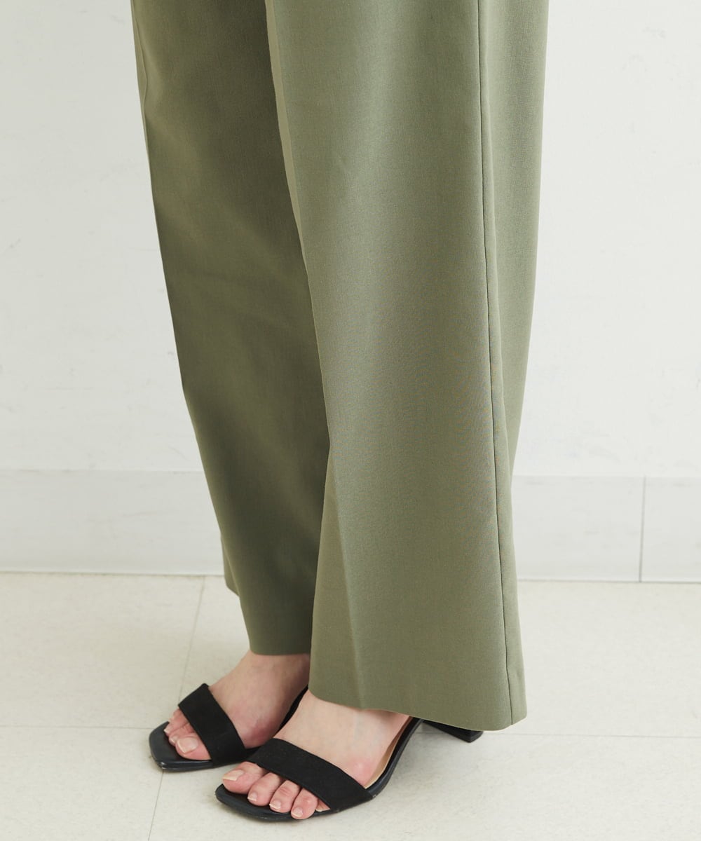 PHLHT01230 GEORGES RECH(小さいサイズ)(メゾン ドゥ サンク) [セットアップ対応]スマッシュリネンストレートパンツ カーキ