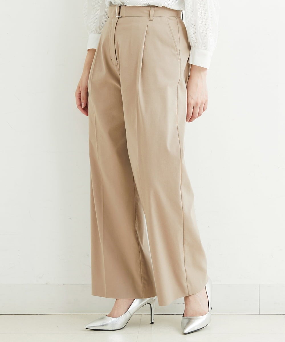 PHLHT01230 GEORGES RECH(小さいサイズ)(メゾン ドゥ サンク) [セットアップ対応]スマッシュリネンストレートパンツ カーキ