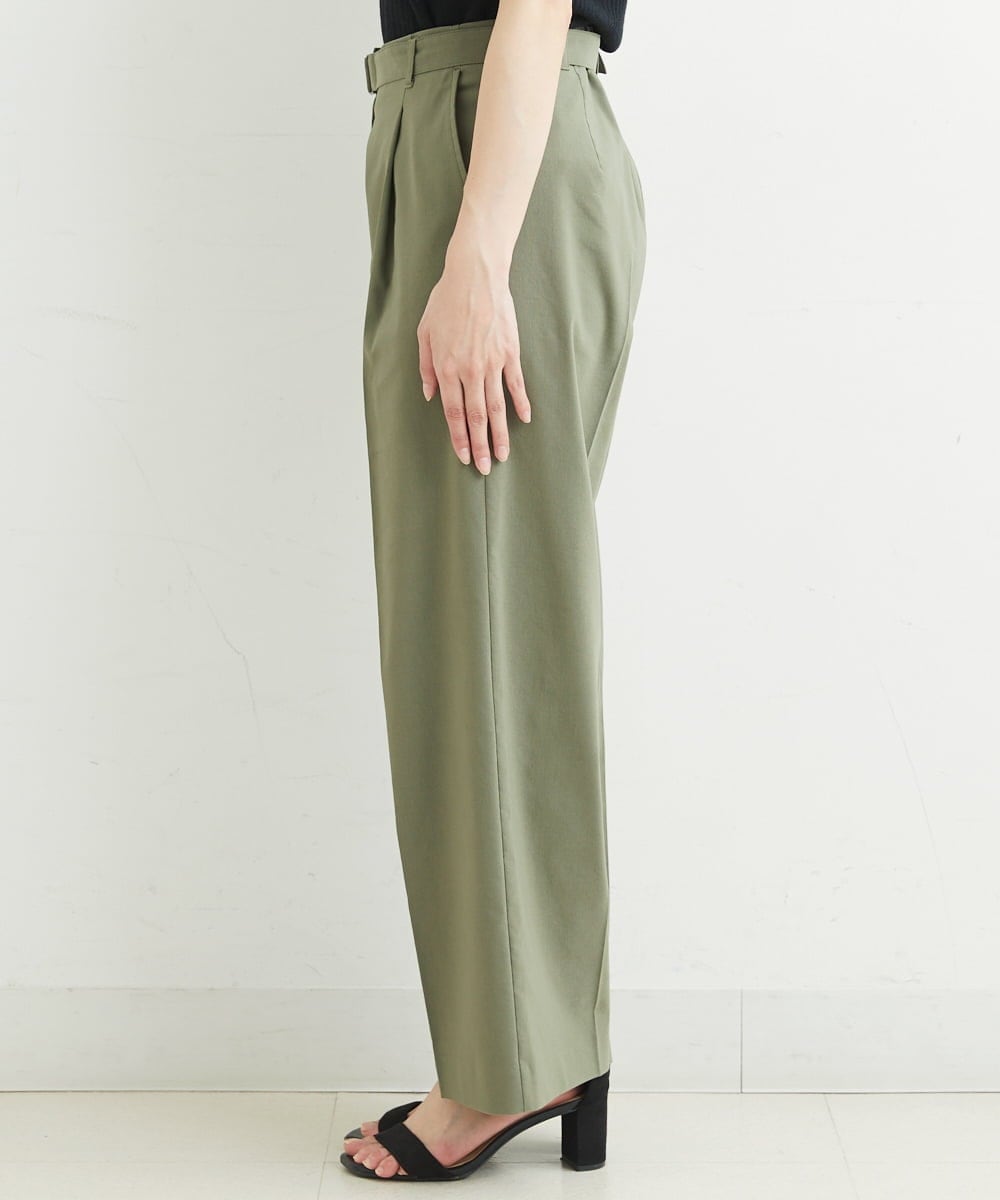 PHLHT01230 GEORGES RECH(小さいサイズ)(メゾン ドゥ サンク) [セットアップ対応]スマッシュリネンストレートパンツ カーキ