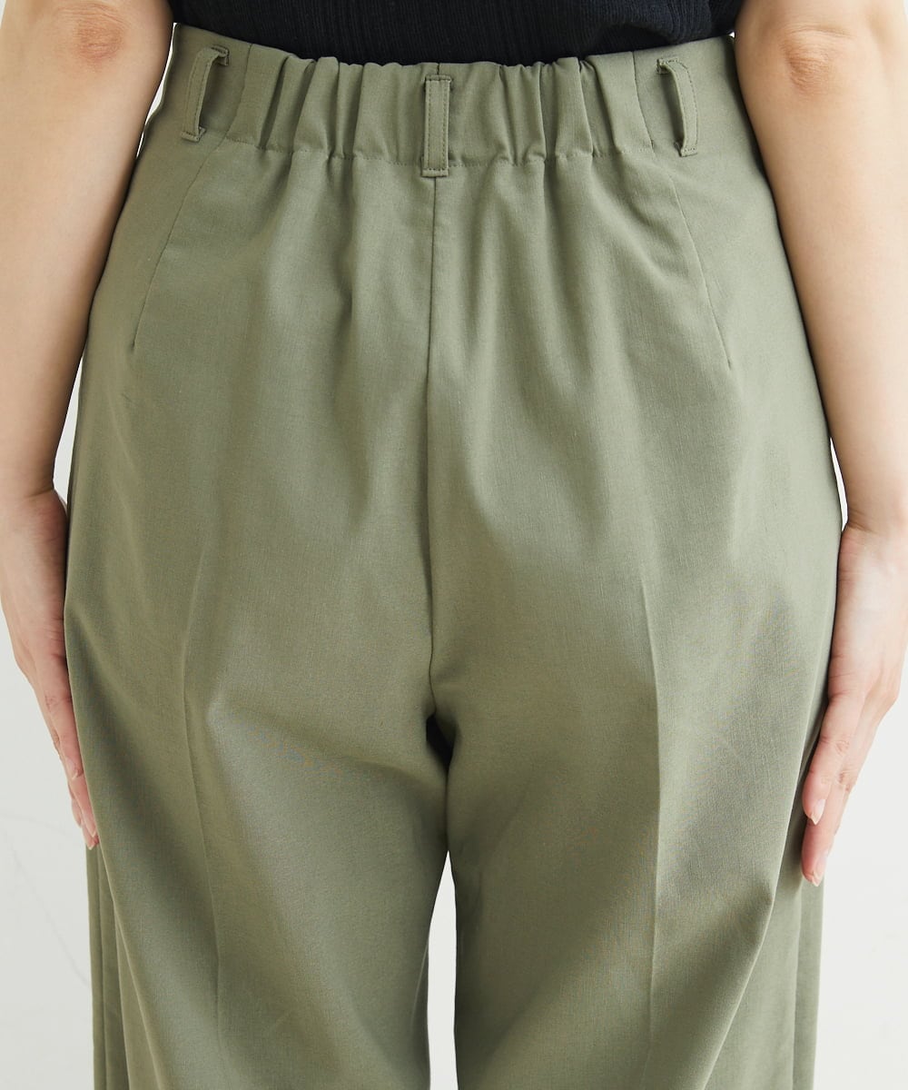 PHLHT01230 GEORGES RECH(小さいサイズ)(メゾン ドゥ サンク) [セットアップ対応]スマッシュリネンストレートパンツ カーキ