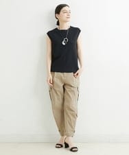 PHLHT17270 GEORGES RECH(小さいサイズ)(メゾン ドゥ サンク) タスランストレッチカーゴパンツ カーキ