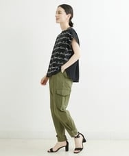 PHLHT17270 GEORGES RECH(小さいサイズ)(メゾン ドゥ サンク) タスランストレッチカーゴパンツ カーキ