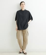 PHLHT17270 GEORGES RECH(小さいサイズ)(メゾン ドゥ サンク) タスランストレッチカーゴパンツ カーキ