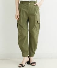 PHLHT17270 GEORGES RECH(小さいサイズ)(メゾン ドゥ サンク) タスランストレッチカーゴパンツ カーキ