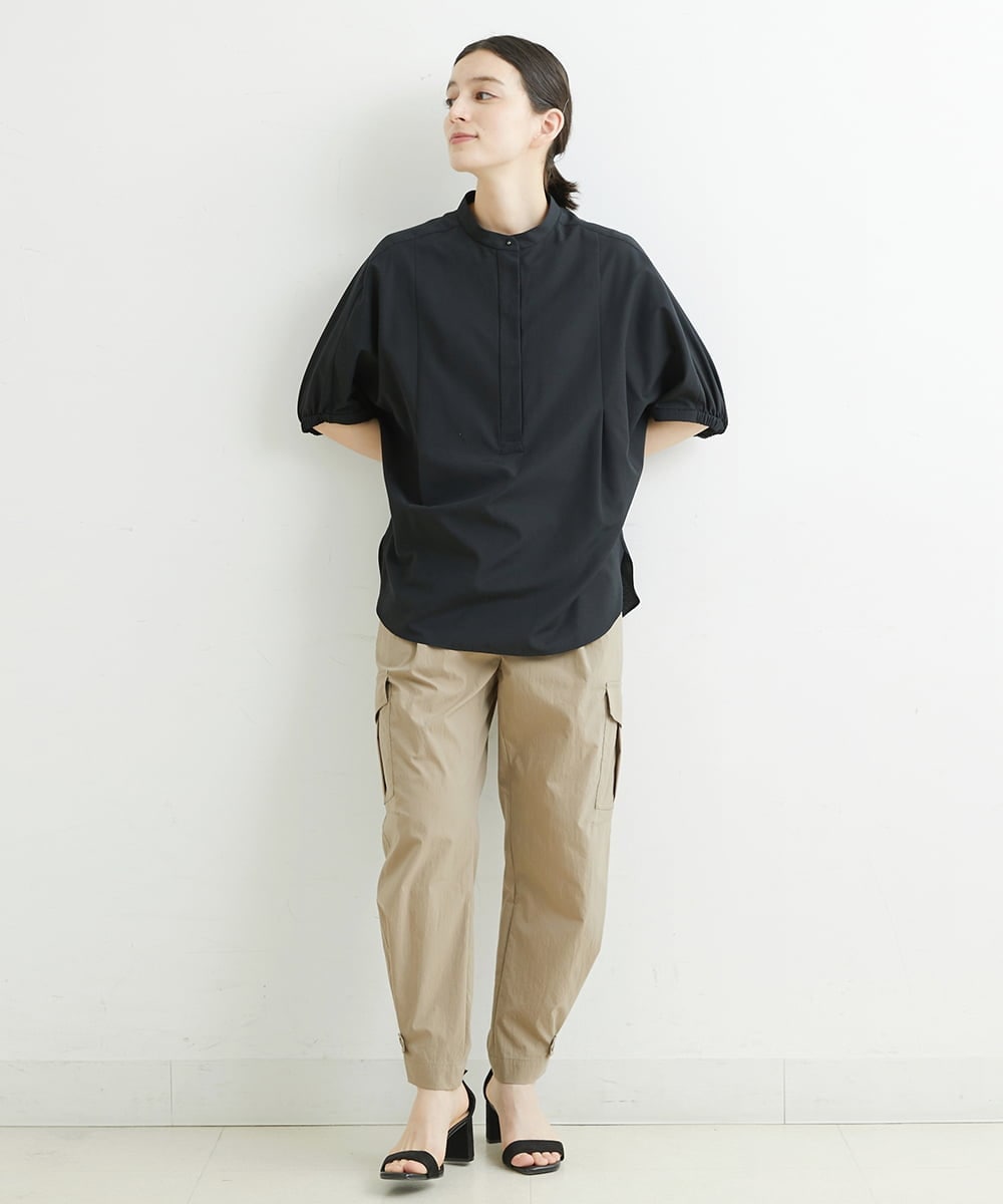 PHLHT17270 GEORGES RECH(小さいサイズ)(メゾン ドゥ サンク) タスランストレッチカーゴパンツ カーキ