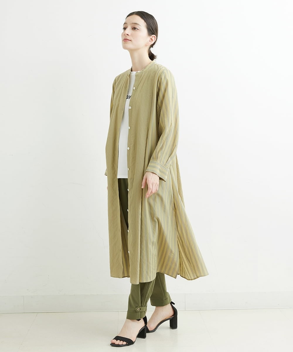 PHLHT17270 GEORGES RECH(小さいサイズ)(メゾン ドゥ サンク) タスランストレッチカーゴパンツ カーキ