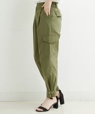 PHLHT17270 GEORGES RECH(小さいサイズ)(メゾン ドゥ サンク) タスランストレッチカーゴパンツ カーキ