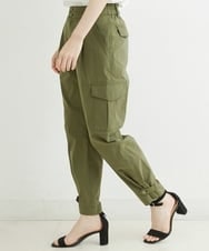 PHLHT17270 GEORGES RECH(小さいサイズ)(メゾン ドゥ サンク) タスランストレッチカーゴパンツ カーキ