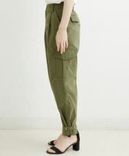 PHLHT17270 GEORGES RECH(小さいサイズ)(メゾン ドゥ サンク) タスランストレッチカーゴパンツ カーキ