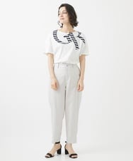 PHLHW12270 GEORGES RECH(小さいサイズ)(メゾン ドゥ サンク)  [日本製]シャンブレーツイルパンツ ライトグレー