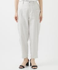 PHLHW12270 GEORGES RECH(小さいサイズ)(メゾン ドゥ サンク)  [日本製]シャンブレーツイルパンツ ライトグレー