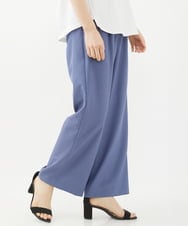 PHLHX37210 GEORGES RECH(小さいサイズ)(メゾン ドゥ サンク) ツイルタックワイドストレートパンツ ライトグレー