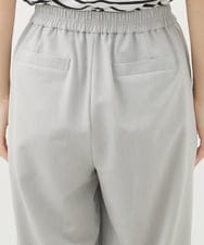 PHLHX37210 GEORGES RECH(小さいサイズ)(メゾン ドゥ サンク) ツイルタックワイドストレートパンツ ライトグレー