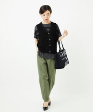 PHLJB33250 GEORGES RECH(小さいサイズ)(メゾン ドゥ サンク) バレルレックテーパードパンツ ベージュ