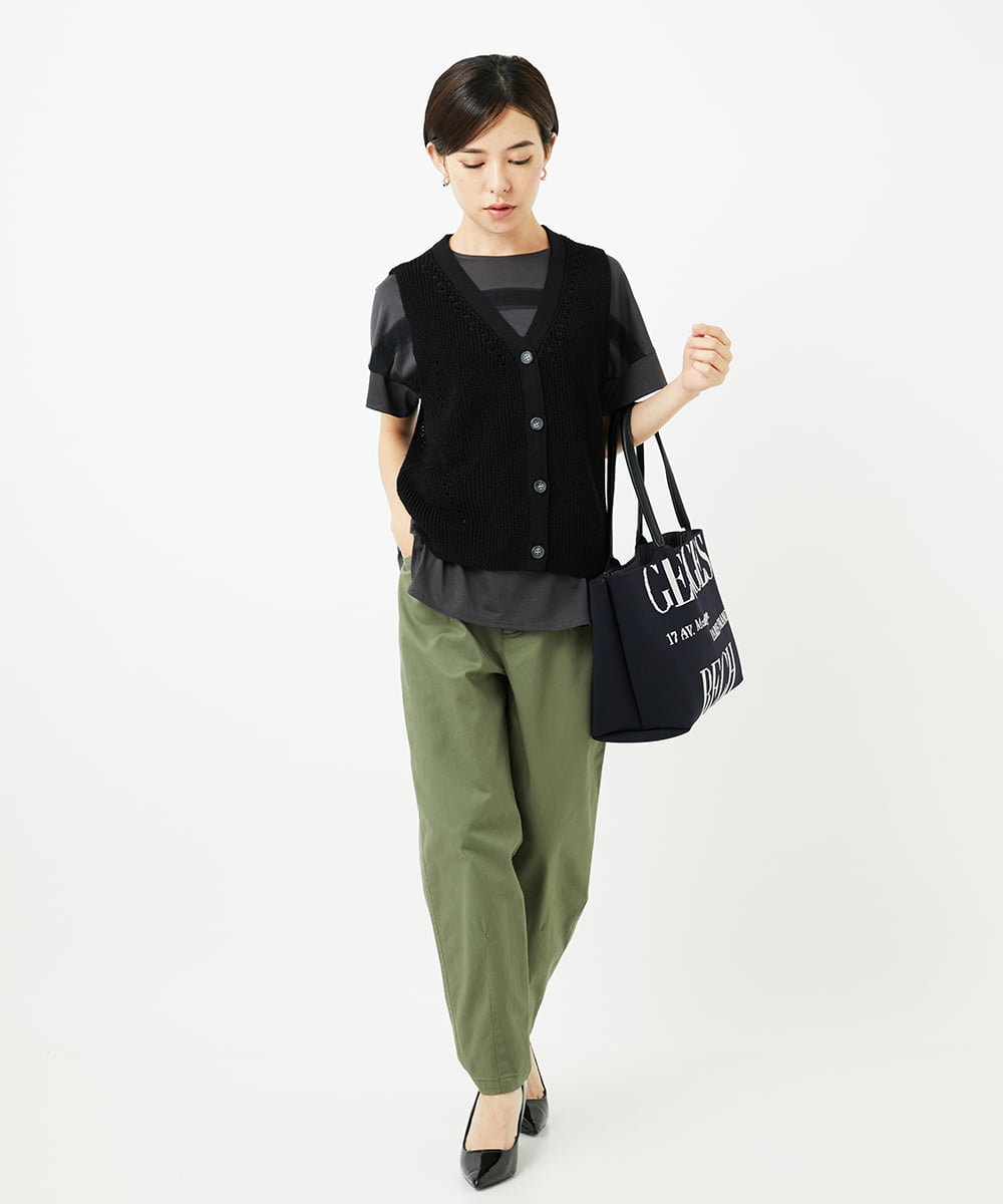 PHLJB33250 GEORGES RECH(小さいサイズ)(メゾン ドゥ サンク) バレルレックテーパードパンツ ベージュ