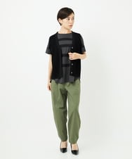 PHLJB33250 GEORGES RECH(小さいサイズ)(メゾン ドゥ サンク) バレルレックテーパードパンツ ベージュ