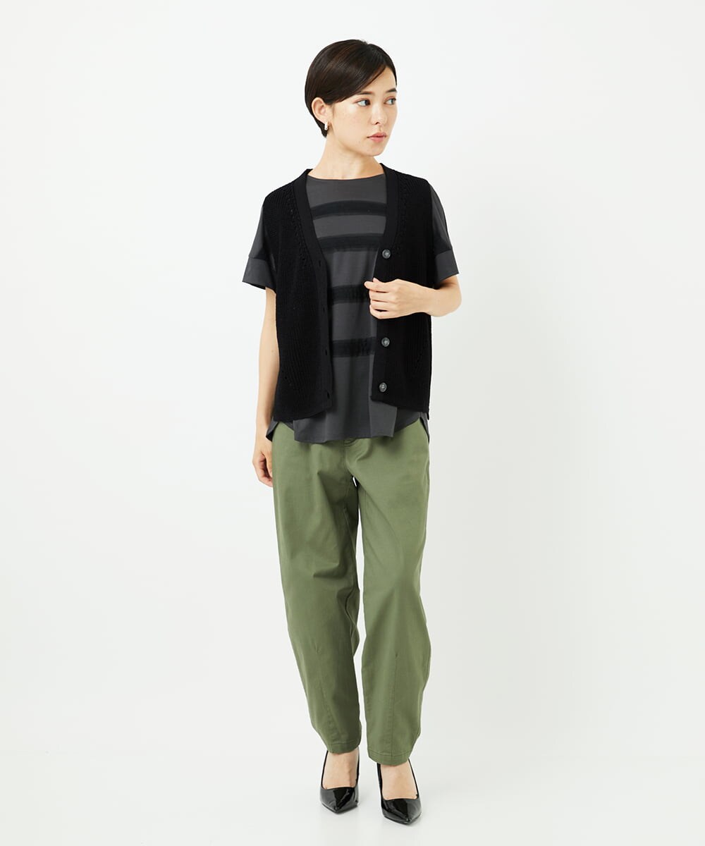 PHLJB33250 GEORGES RECH(小さいサイズ)(メゾン ドゥ サンク) バレルレックテーパードパンツ ベージュ