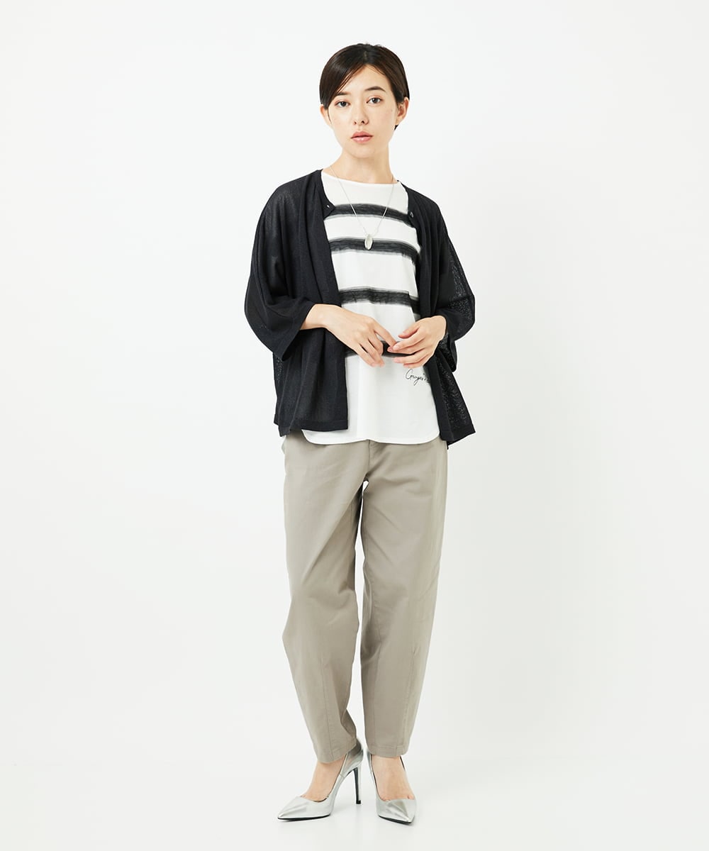 PHLJB33250 GEORGES RECH(小さいサイズ)(メゾン ドゥ サンク) バレルレックテーパードパンツ ベージュ