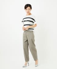 PHLJB33250 GEORGES RECH(小さいサイズ)(メゾン ドゥ サンク) バレルレックテーパードパンツ ベージュ