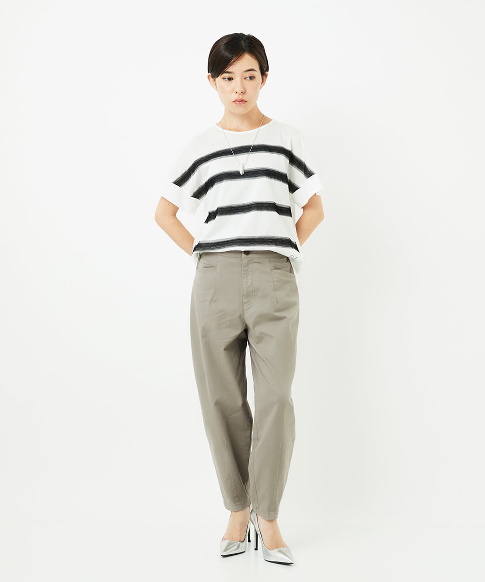 PHLJB33250 GEORGES RECH(小さいサイズ)(メゾン ドゥ サンク) バレルレックテーパードパンツ ベージュ
