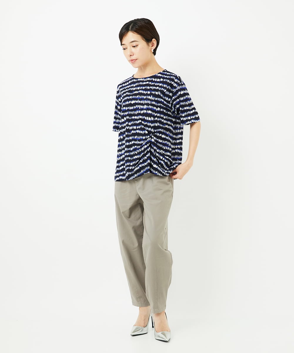 PHLJB33250 GEORGES RECH(小さいサイズ)(メゾン ドゥ サンク) バレルレックテーパードパンツ ベージュ