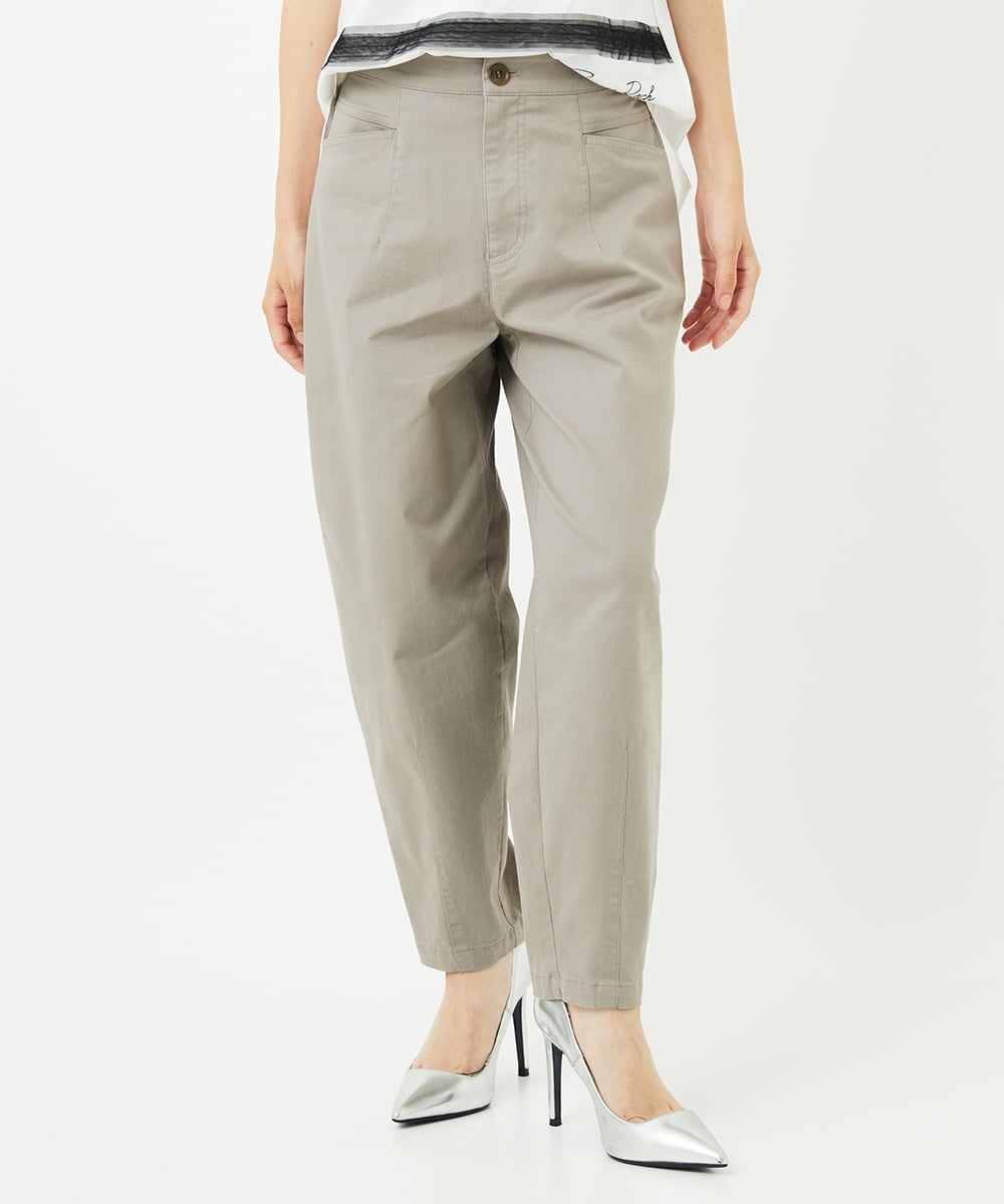 PHLJB33250 GEORGES RECH(小さいサイズ)(メゾン ドゥ サンク) バレルレックテーパードパンツ ベージュ